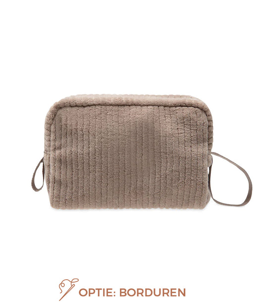 Opbergzakje cloudy rib // Milky coffee