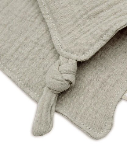 Speendoekje geborduurd // Bunny - Olive green Jollein