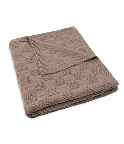 Babydeken Box knit - Milky coffee Jollein