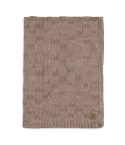 Babydeken Box knit - Milky coffee Jollein