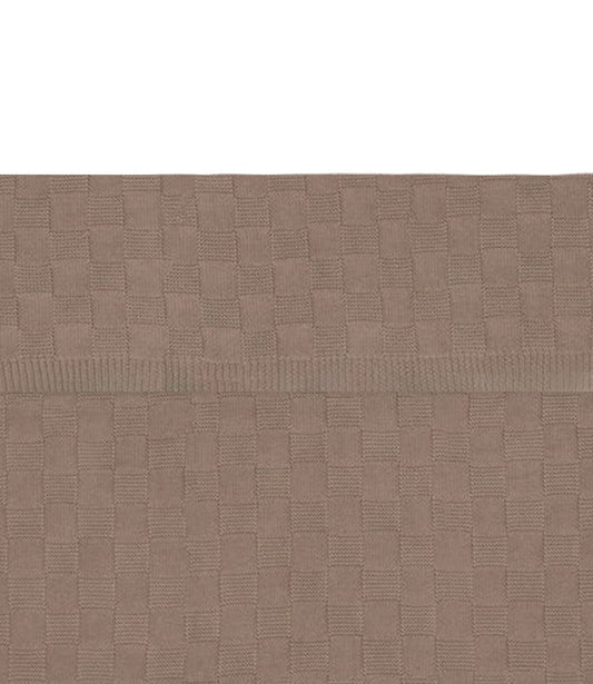 Babydeken Box knit - Milky coffee