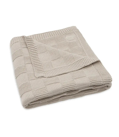 Babydeken Box knit - warm sand Jollein