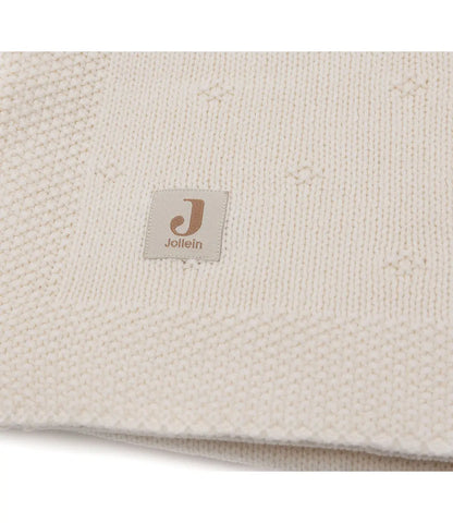 Cosy knit deken - ivory Jollein