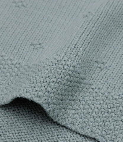 Cosy knit deken - sea green Jollein