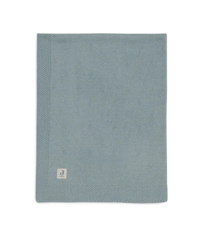 Cosy knit deken - sea green Jollein
