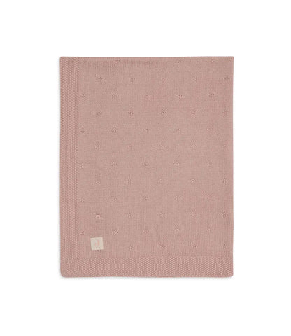 Cosy knit deken - wild rose Jollein
