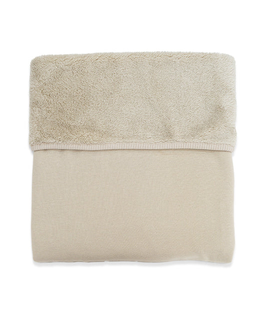 Babydeken cradle // Jersey-Sherpa - warm sand