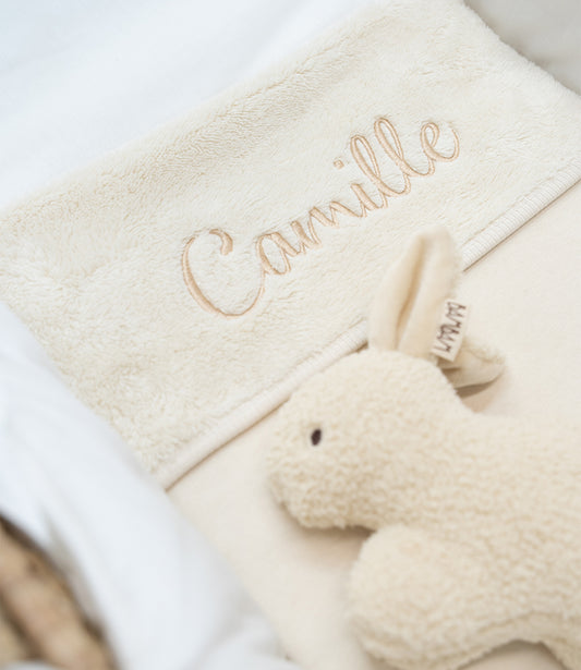 Babydeken cradle // Jersey-Sherpa - oatmeal