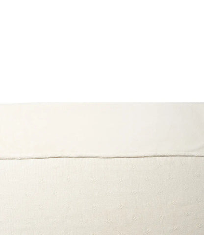 Winterdeken Cosy knit - ivory/velvet Jollein