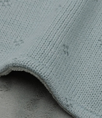 Winterdeken Cosy knit - seagreen Jollein