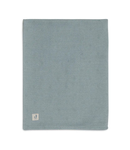 Winterdeken Cosy knit - seagreen Jollein