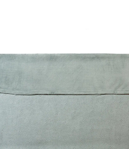Winterdeken Cosy knit - seagreen Jollein