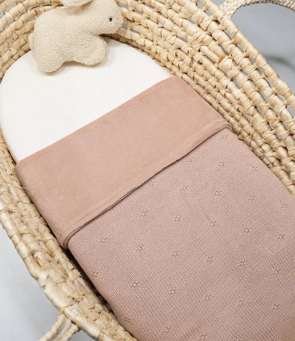Winterdeken Cosy knit - wild rose Jollein