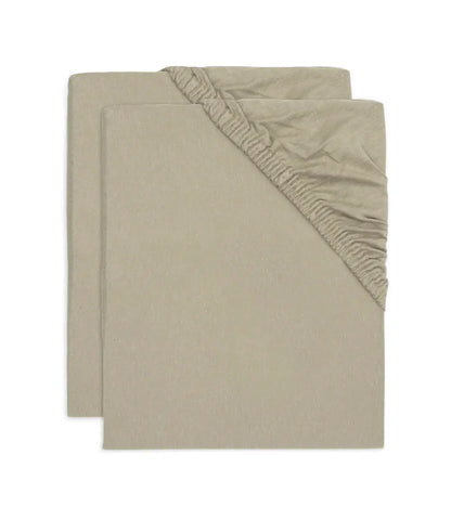 Hoeslaken Jersey 60x120cm - Olive Green (2 pack) Jollein