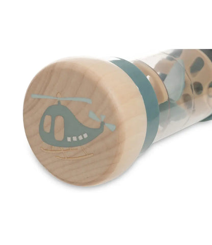 Houten Regenrammelaar - On The Go // Blauw Jollein