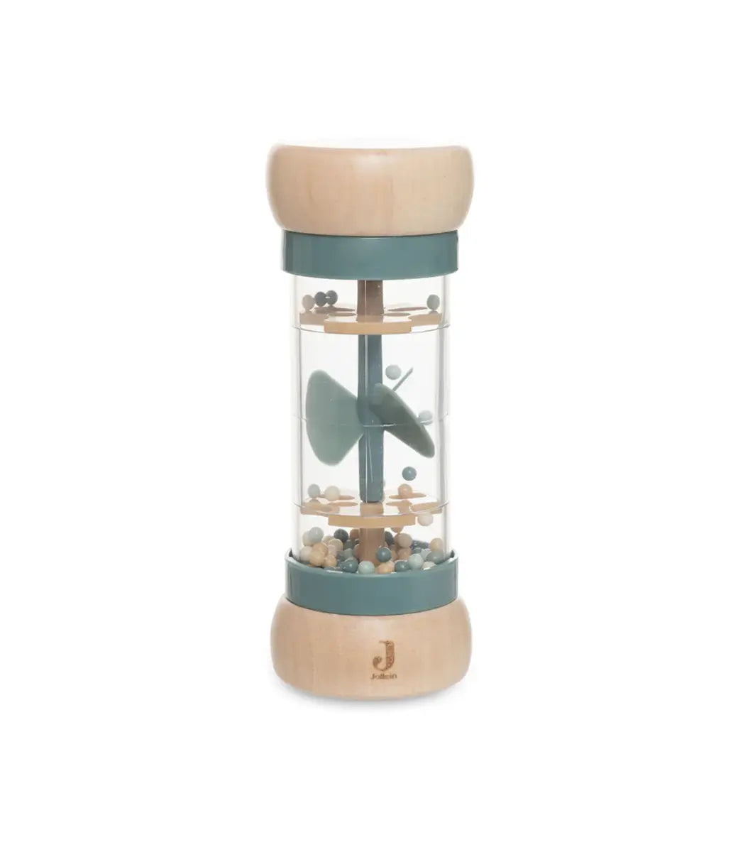 Houten Regenrammelaar - On The Go // Blauw Jollein