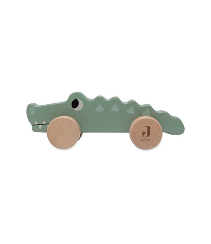 Houten Krokodil op wielen - Jungle Jambo Jollein