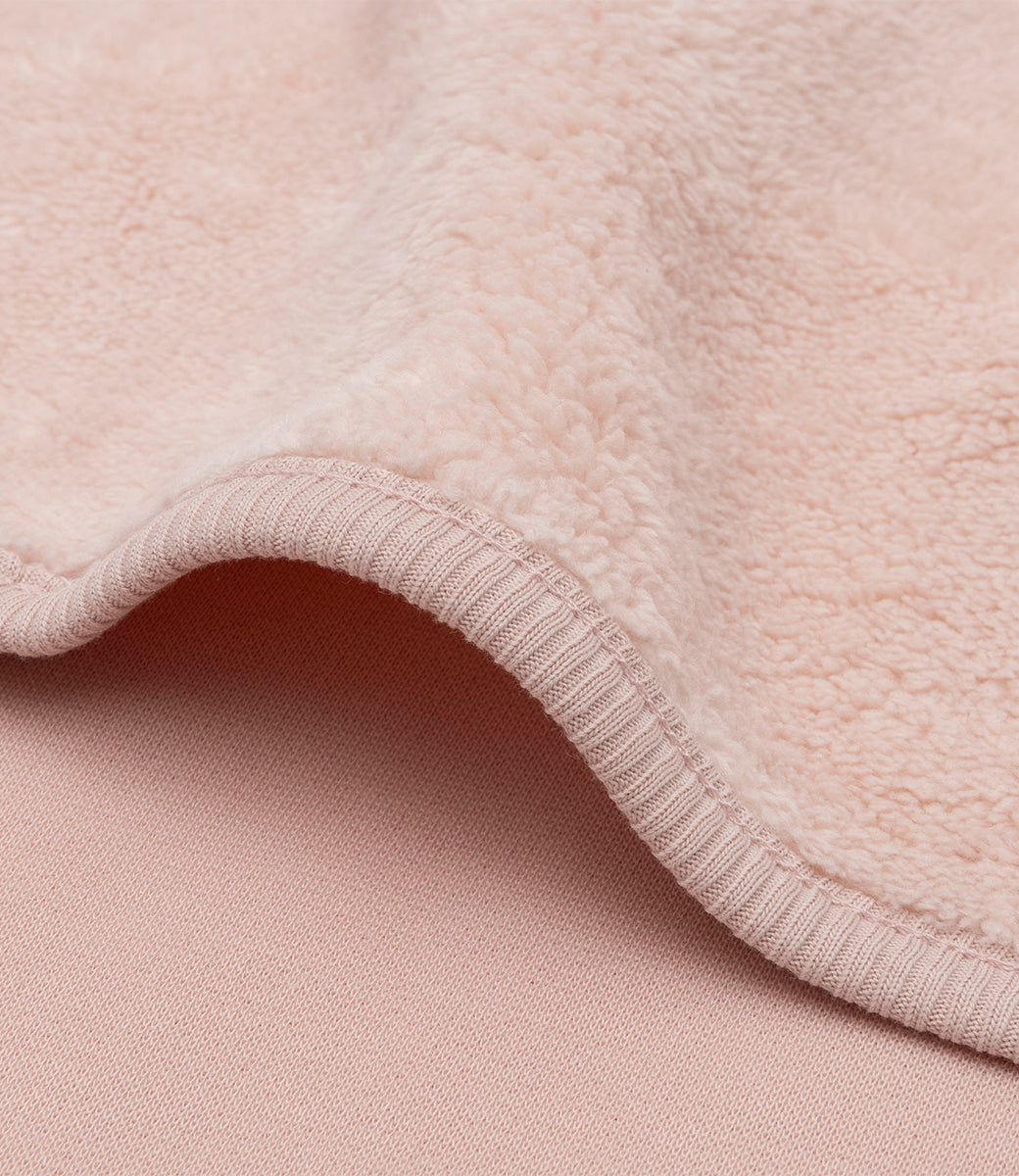 Babydeken Sherpa Jersey - Silk Rose