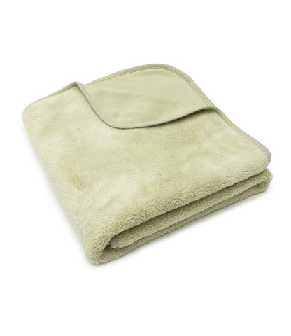 Babydeken Sherpa Jersey - Soft Matcha