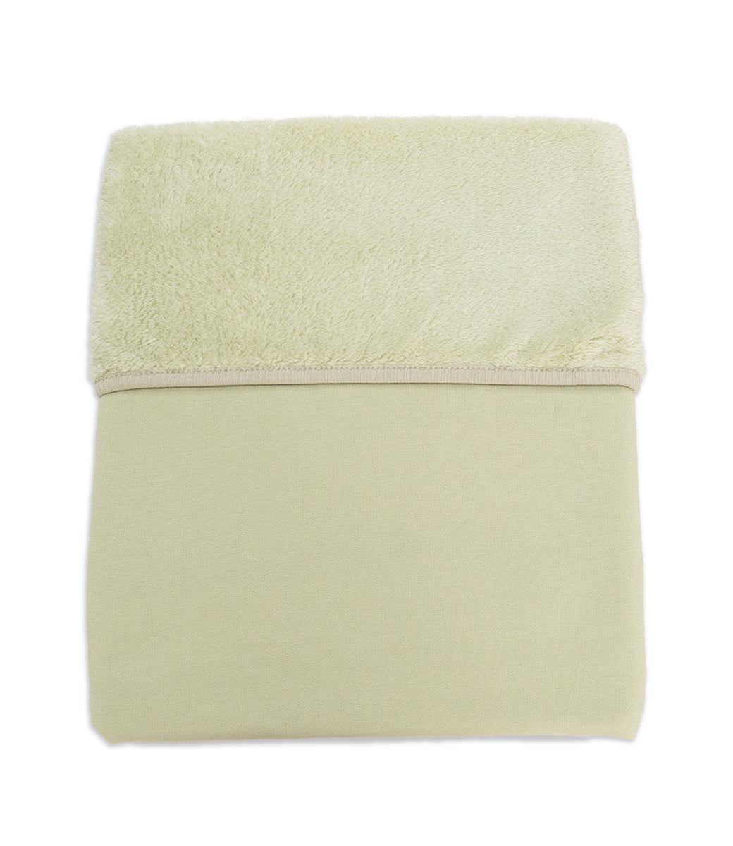 Babydeken Sherpa Jersey - Soft Matcha
