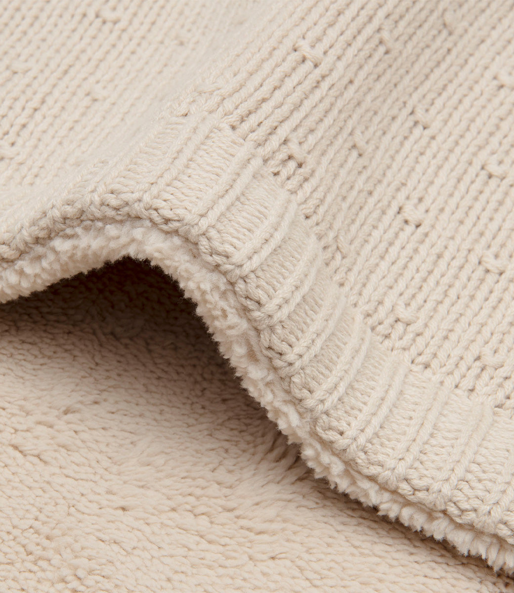 Babydeken Fluffy Sprinkle Knit - Sand