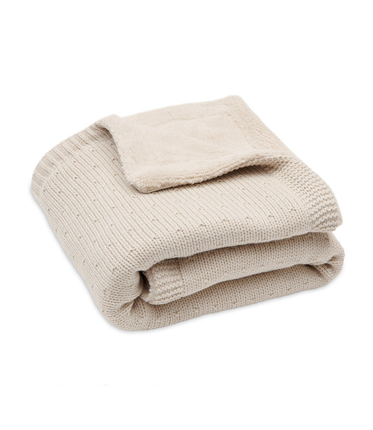 Babydeken Fluffy Sprinkle Knit - Sand