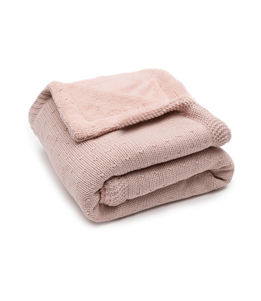 Babydeken Fluffy Sprinkle Knit - Silk Rose