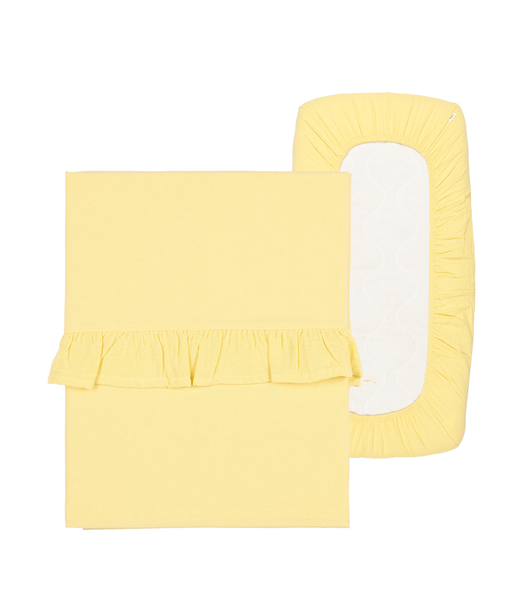 Set laken + hoeslaken Ruffle Faro // Honey