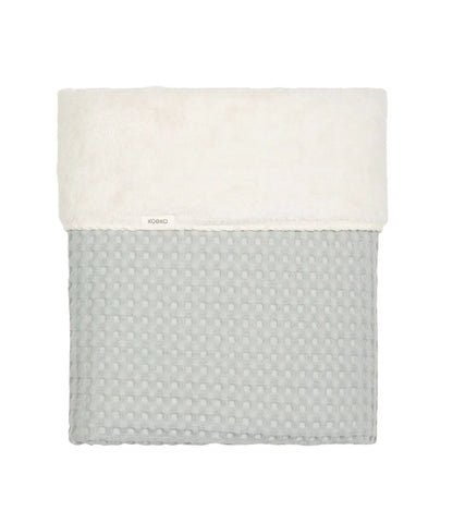 Wiegdeken incl. naam borduren wafel/teddy Oslo // ocean air Koeka