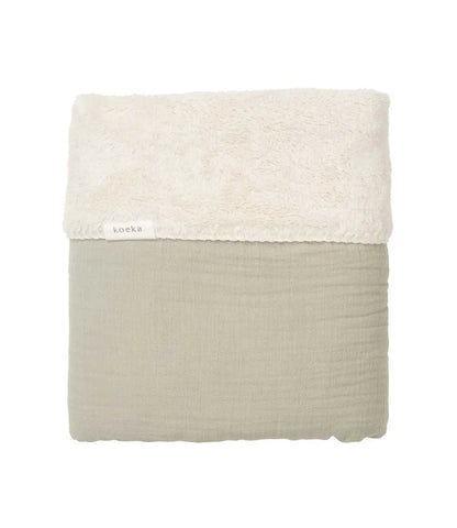 Wiegdeken teddy Faro // sage Koeka