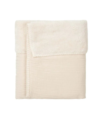 Wiegdeken teddy Faro // warm white Koeka