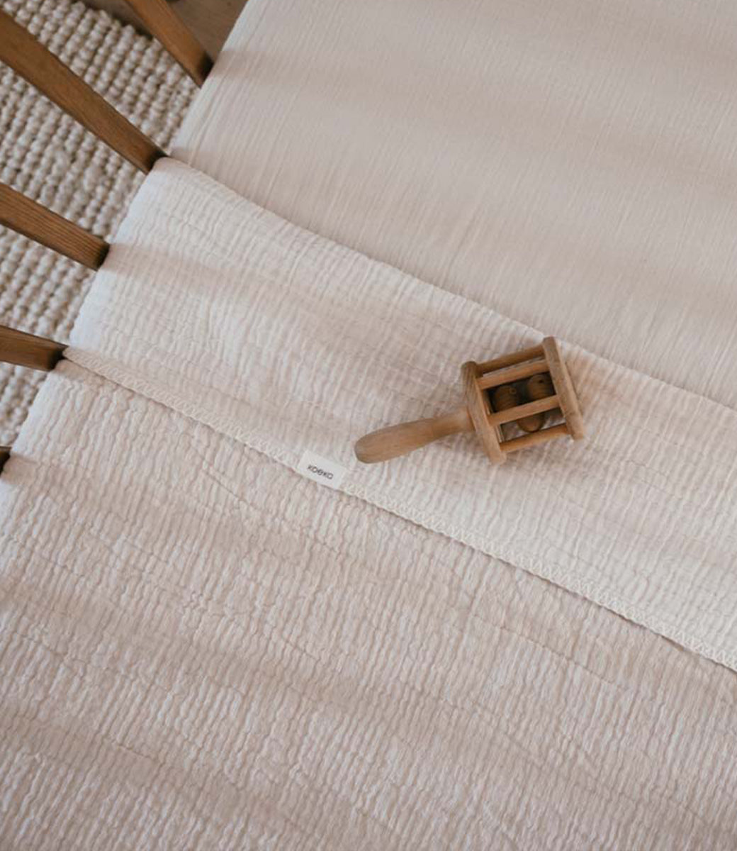 Wiegdeken incl. naam borduren // Rivoli - warm white