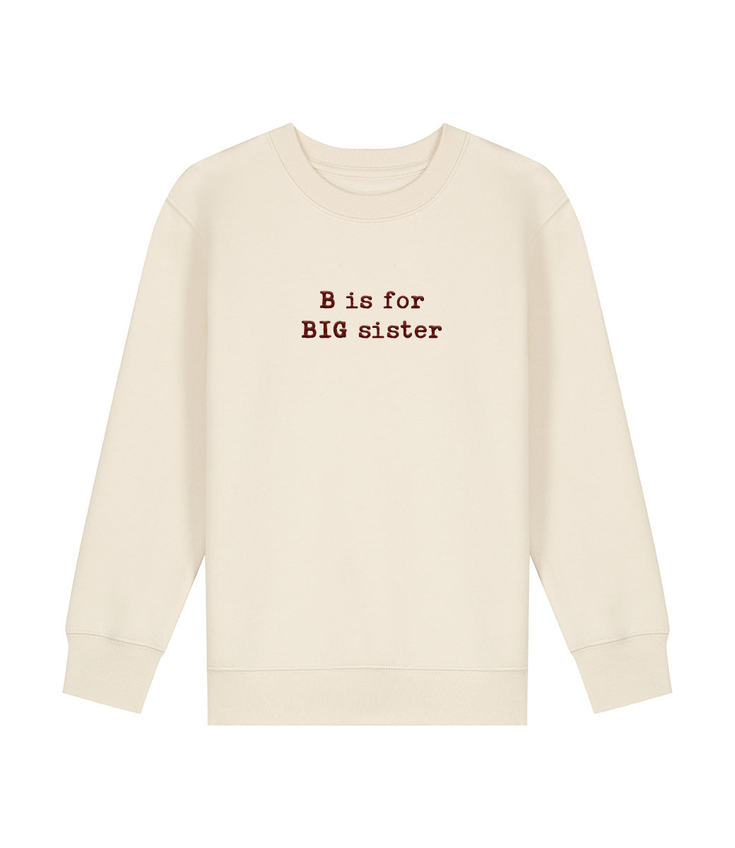 Sweater //  B is for BIG sister