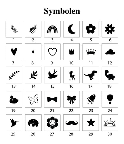 Houten naamblokken // Times World of Mina