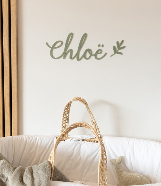 Decoratie naam // olive green