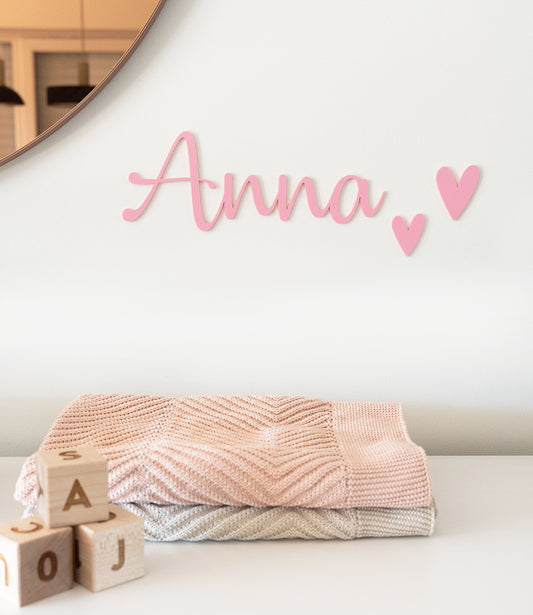 Decoratie naam // Pink