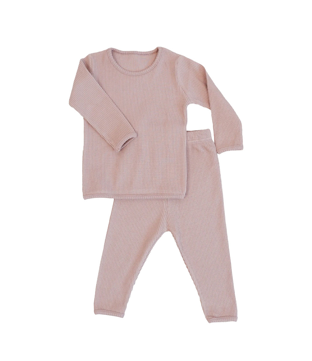 Rib pyjama // Dusty pink