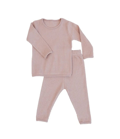 Rib pyjama // Dusty pink World of Mina