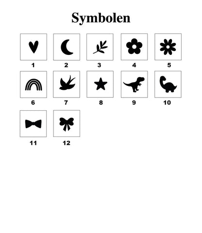 Houten naamblokken // Times 3D - zwart World of Mina