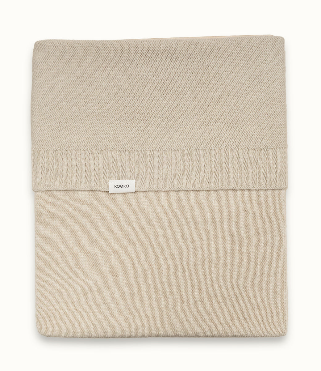 Wiegdeken merino wol cashmere Beja -  warm white