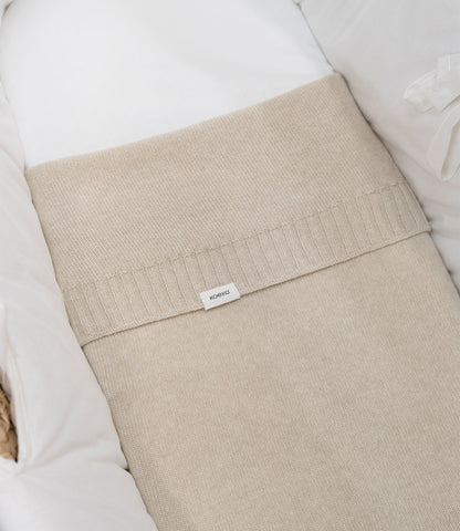 Wiegdeken merino wol cashmere Beja -  warm white