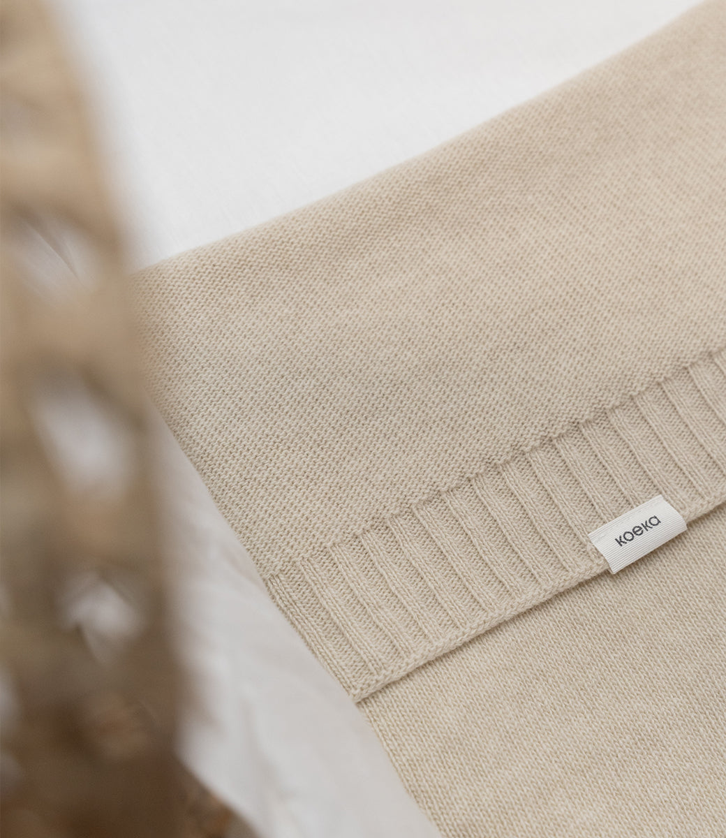 Wiegdeken merino wol cashmere Beja -  warm white