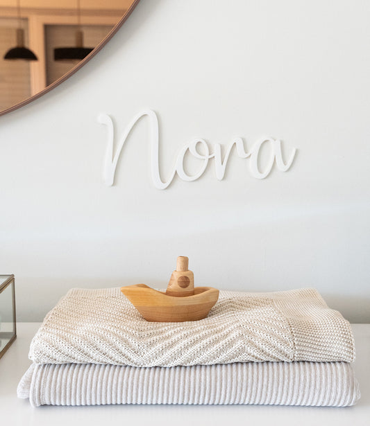 Decoratie naam // Wit