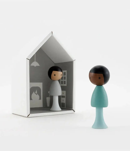 Houten magnetische poppetjes // Sam & Justin Clicques