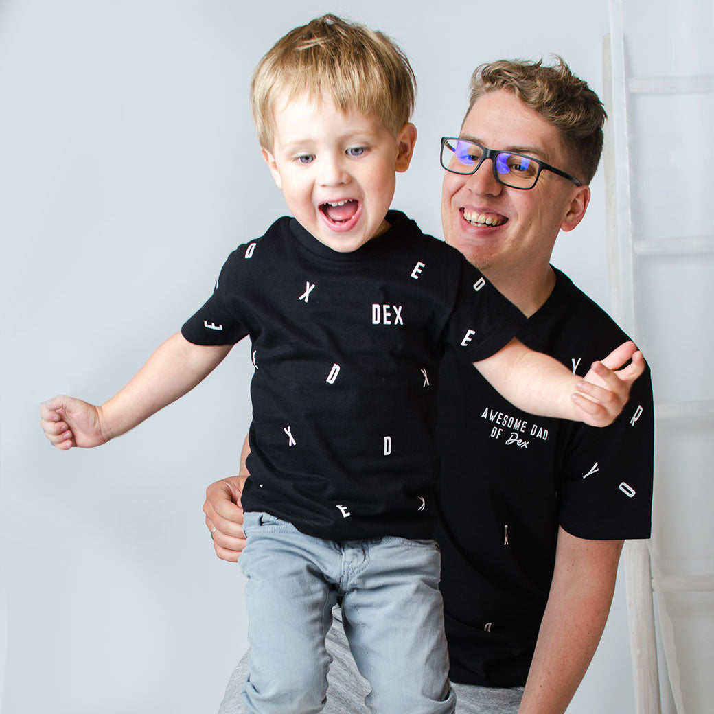 Shirt vader en discount zoon