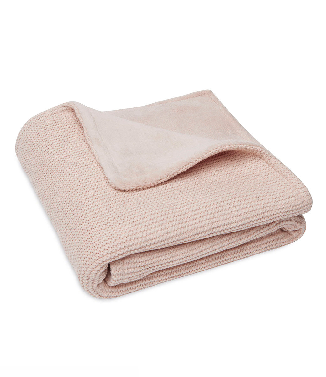 Winter deken // fleece basic knit - Pale pink