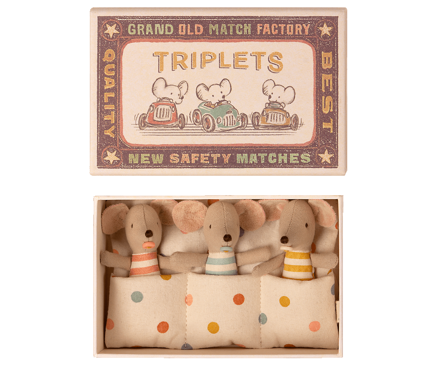 Triplets babymuisjes // in box