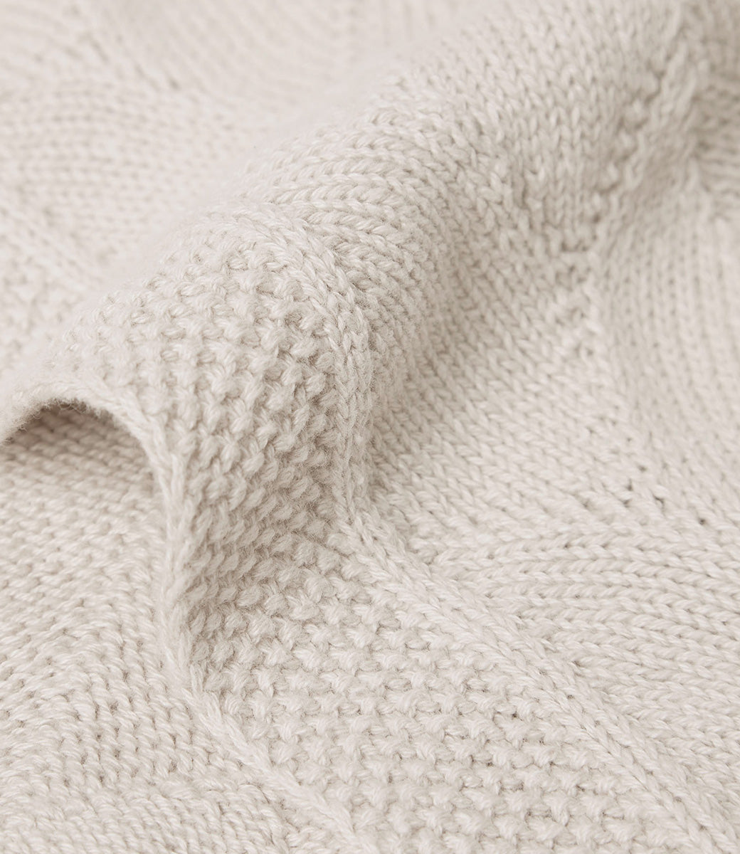 Blanket // Shell knit - Nougat (GOTS)