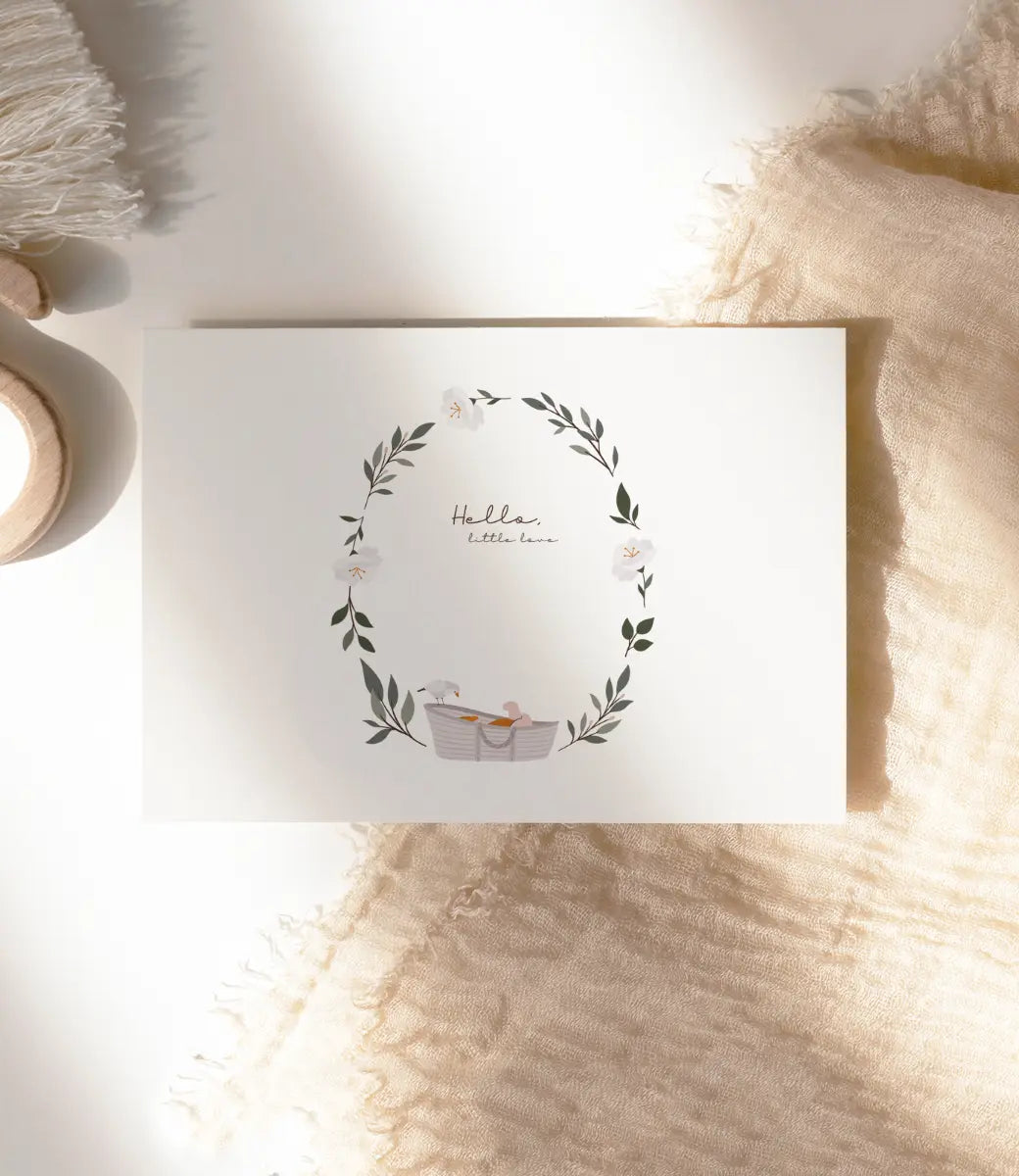 Kaartje A6 // Hello, little love World of Mina