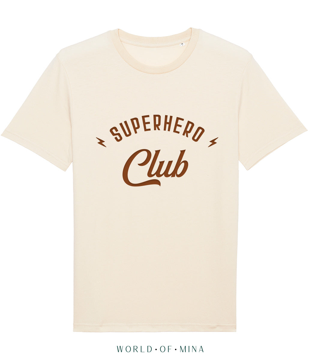 Organic T-shirt natural // Superhero Club